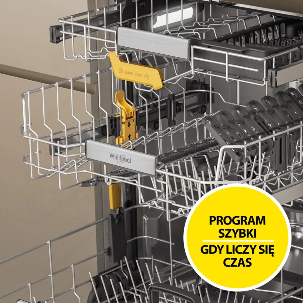 Zmywarka WHIRLPOOL WH8IA15AM3TUS0 MaxiSpace PowerClean Pro Kosz SpaceClean 60cm