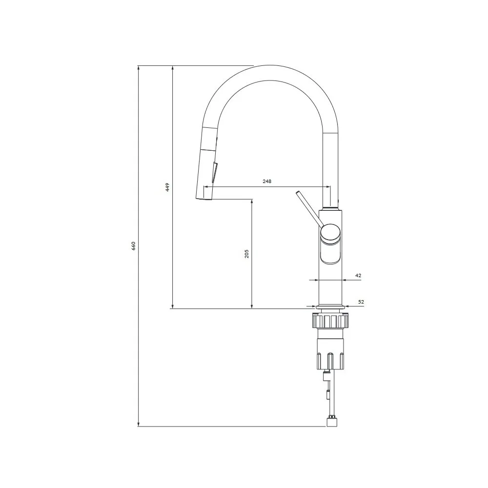 Bateria OMNIRES Bend BE6455BSB Mosiądz szczotkowany