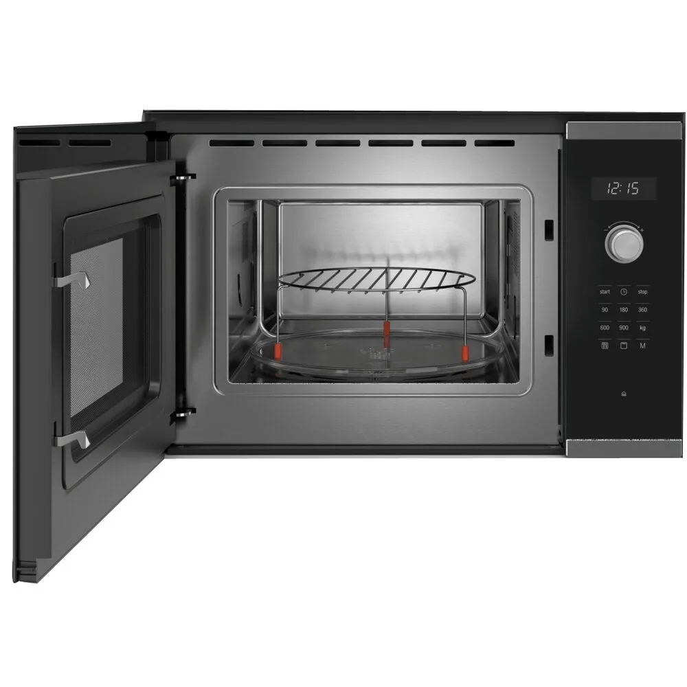 Kuchenka mikrofalowa BOSCH BEL554MS0 SERIA 6 900W średnica 31.5 cm pojemność 25L Autopilot 8 Czarny + inox