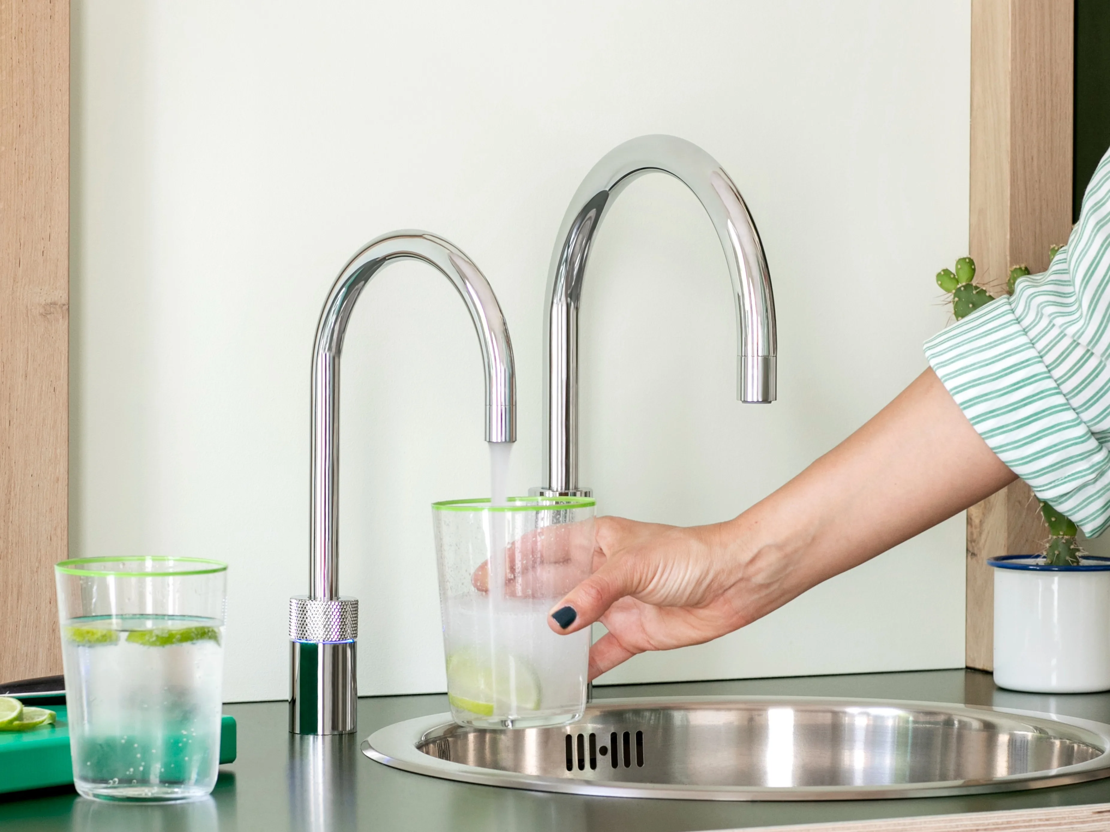 Quooker Nordic Round Twintaps Polished Chrome